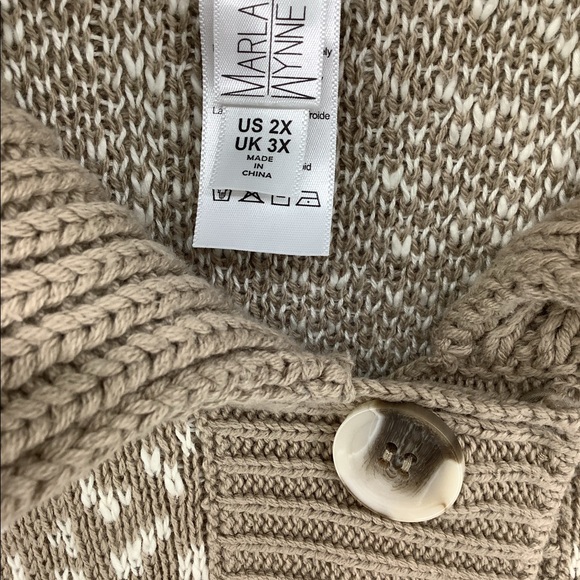 NEW MARLA WYNNE SWEATER CAPE SIZE 2X. - Picture 10 of 12